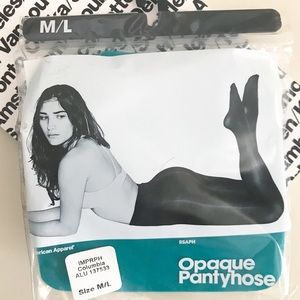 American Apparel Opaque Pantyhose Teal